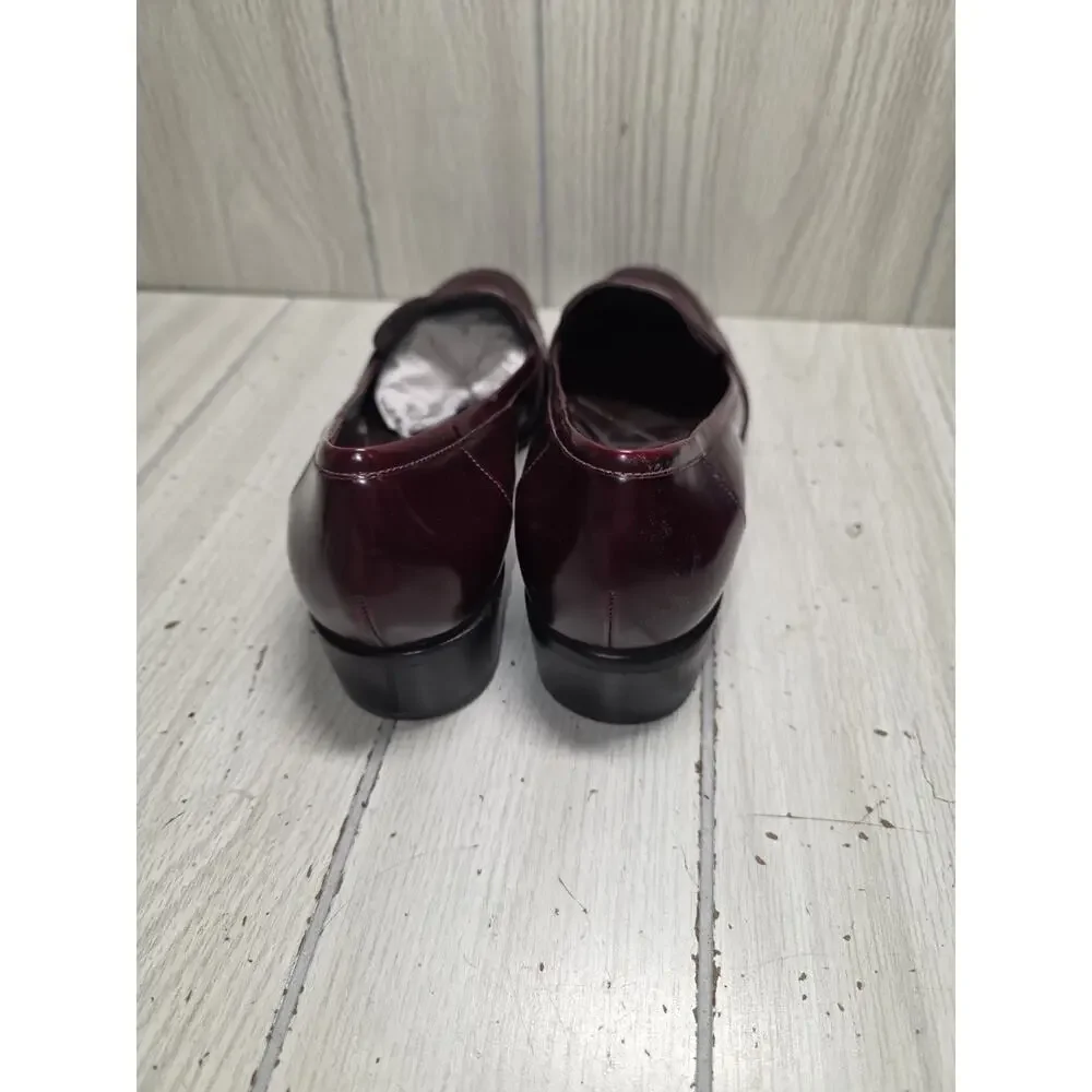 Enzo Angiolini Lafayette Women's Size 9M Brown Leather Loafers Slip On Shoes